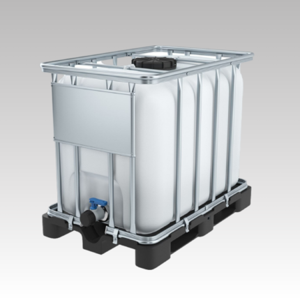 Réservoir IBC avec Palette en Acier - Polyéthylène haute densité - 110 Gallons